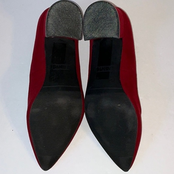 Simply Styled, Red Suede-Like Pumps, 9.5 - Picture 9 of 11